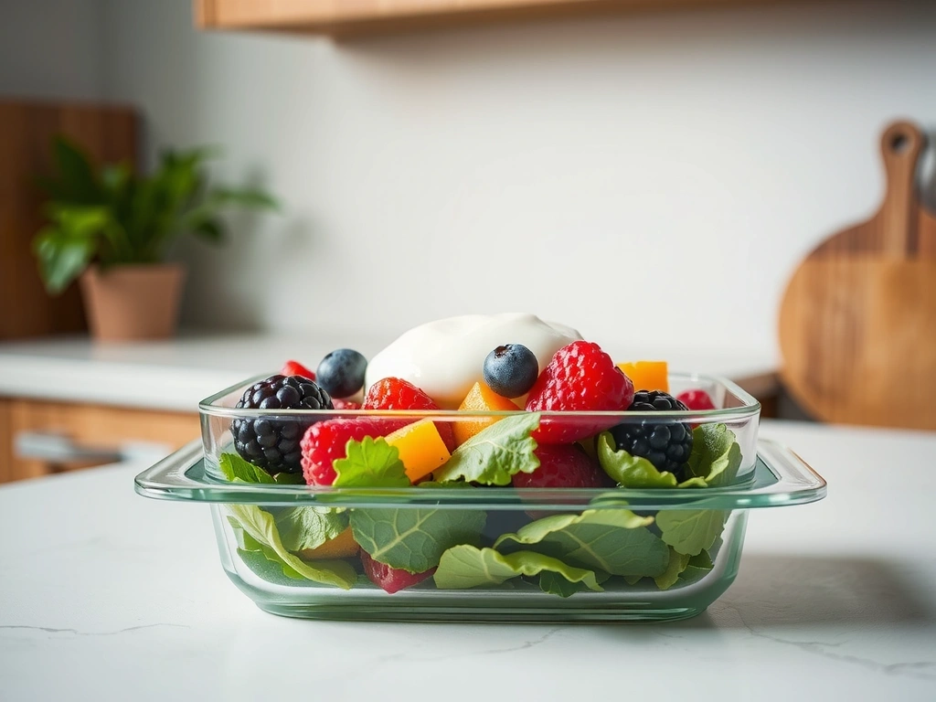 Gefüllter Lunch-Box-Container